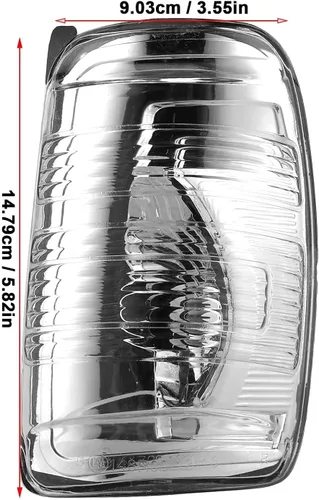 Vista 5 de Cubiertas de luz indicadora de espejo lateral para Ford Transit T150 250 350 2015 2016 2017 2018 2019 2020 2021 MK8, izquierda y derecha