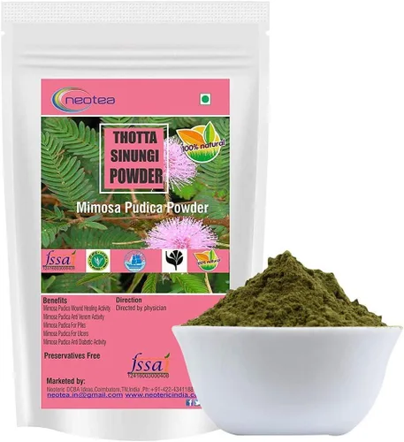 Vista 2 de DKM Thotta Sinungi Mimosa Pudica en polvo, 10.58 oz, 10.5822 onzas