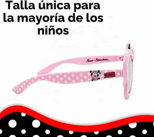 Vista 4 de Sun-Staches Gafas de sol de Mickey y Minnie Mouse, accesorio de disfraz de Disney, niños Mariposa Minnie Rosa