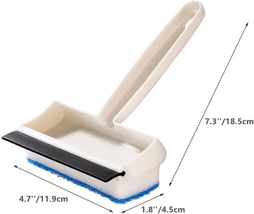 Vista 5 de Xicennego Cepillo multifuncional de limpieza de esponja de vidrio de doble cara, cepillo de limpieza de azulejos de vidrio, escobilla de baño