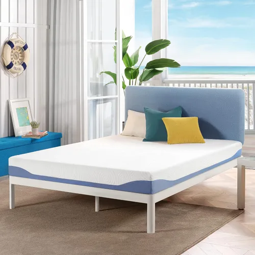 Vista 12 de Mellow Colchón de espuma viscoelástica con infusión de gel refrescante de 14 pulgadas, sueño firme medio y funda de tela transpirable, matrimonial