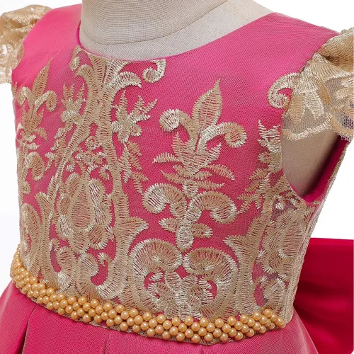 Vista 3 de HNXDYY Flower Gir Tutu - Vestido de boda de princesa de encaje para fiesta de cumpleaños