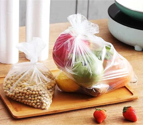 Vista 2 de OausTect Rollo de bolsa de plástico de 12 x 16 pulgadas, bolsas de almacenamiento de alimentos transparentes para frutas y verduras, 350 10 rollos