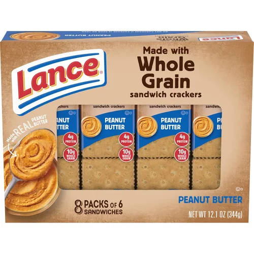Vista 9 de Lance Hecho con galletas sándwich de queso cheddar de grano entero, 8 unidades de 1.5 onzas