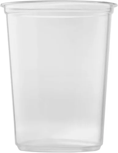 Vista 10 de Karat FP-DCL117-PP Tapa plana para 8 oz.- 32 oz. PP Deli Envases, 0.3" de altura, 4.61" de ancho, 4.73" de longitud (paquete de 500)