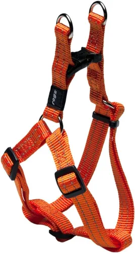 Vista 5 de Arnés reflectante ajustable para perros medianos; collar y correa a juego disponibles, negro
