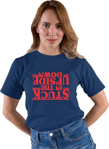 Vista 32 de Go All Out Camiseta para adultos Stuck in The Upside Down