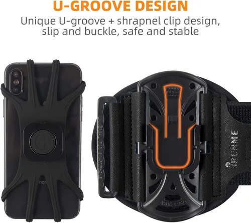 Vista 6 de Pulsera deportiva extraíble giratoria de 360 grados para teléfono móvil