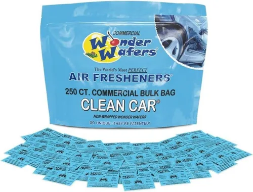 Vista 10 de Wonder Wafers ambientadores de aire 25 unidades. Envueltos individualmente, fragancia de polvo de bebé