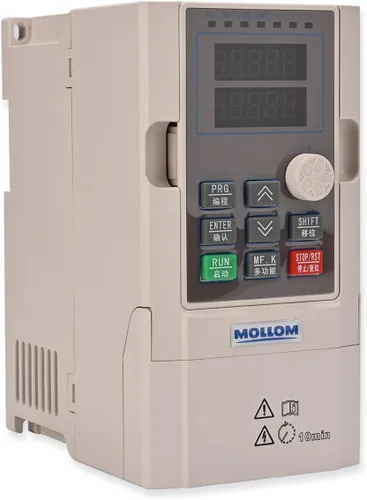 Vista 10 de MOLLOM VFD 0.75KW 1HP 3.8A 220V Entrada monofásica o trifásica a 3 fases 0-3000 Hz Salida Variable Frecuencia Drive Inversor para motor de husillo