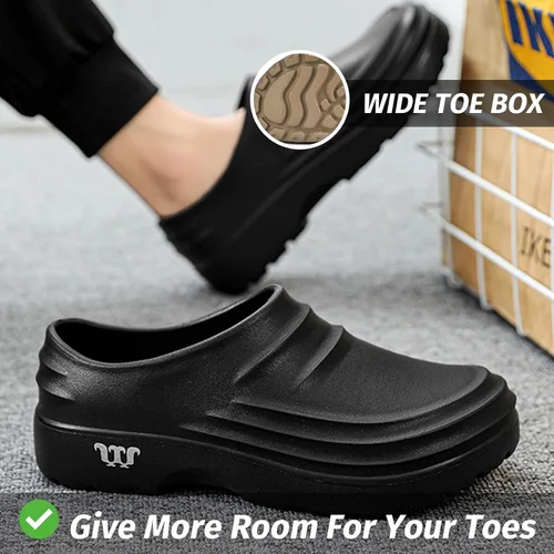Vista 5 de Armadillo Chef Shoes for Men - Slip Resistant, Lightweight & Waterproof Garden Clogs for Women, Ideal Work Shoes for Kitchens