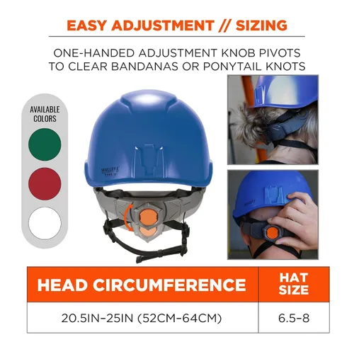 Vista 7 de Ergodyne Skullerz 8976 - Casco de seguridad tipo 2, clase E, tipo II