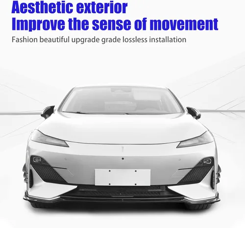 Vista 6 de Juego de 6 canardos de alerón de automóvil, divisor de labios para parachoques delantero automático, difusor anticolisión, accesorios decorativos