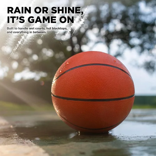 Vista 4 de Lifeworks Rubber Basketball - Made for Indoor and Outdoor Games - Sold Deflated (Pump NOT Included)