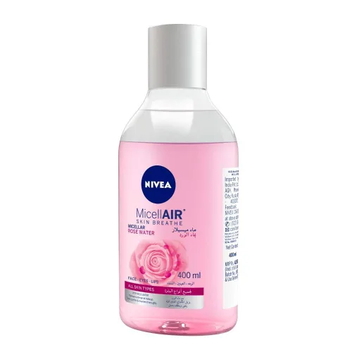 Vista 4 de NIVEA Agua limpiadora micelar, Skin Breathe Rose MicellAIR, 13.5 fl oz