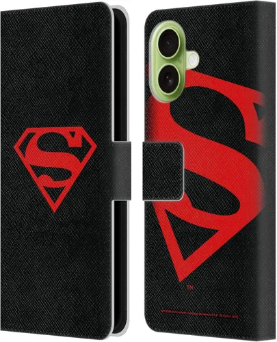 Vista 76 de Head Case Designs Funda de piel con licencia oficial de Superman DC Comics con logotipos negros y rojos compatible con Apple iPhone 11