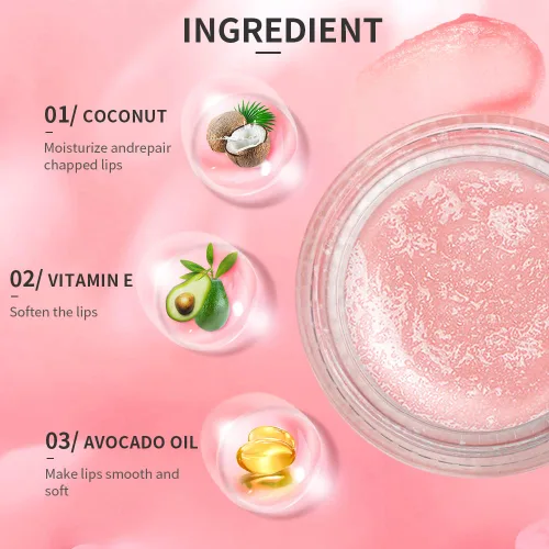 Vista 2 de Exfoliante de labios, exfoliante de labios, hidratante DR.YIMAN Sugar Lip Scrub, exfoliante labial para labios secos y agrietados