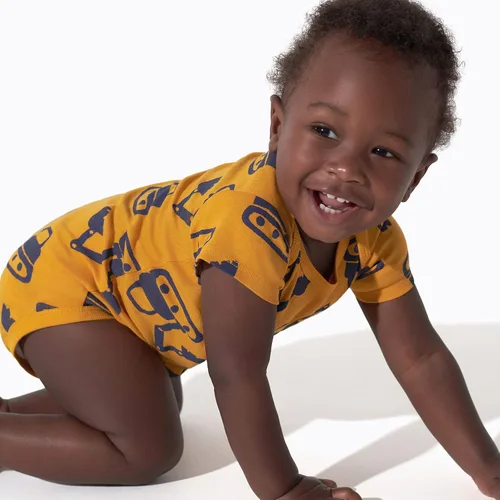 Vista 2 de baby-boys 8-pack Short Sleeve Mix & Match Bodysuits