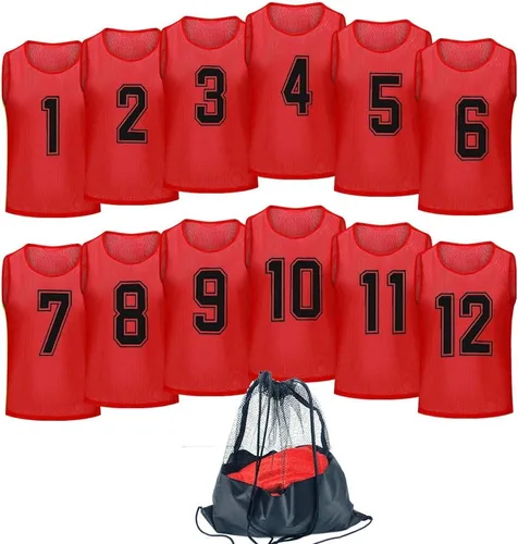 Vista 10 de Camiseta de baloncesto,Pinnies Adulto,Chalecos Scrimmage para niños Equipo de entrenamiento de fútbol Lightweigth Soccer Activity Pennies Training