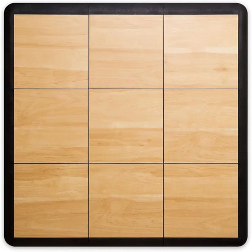 Vista 13 de Big Floors 3X3DKMAPLEFLOOR Kit de piso de baile modular entrelazado de plástico liviano (3' x 3'), roble oscuro, 21 piezas