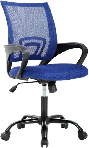 Vista 13 de Silla de oficina, silla de oficina ergonómica, ajustable, silla giratoria de escritorio de oficina con reposabrazos, con para hogares y oficinas
