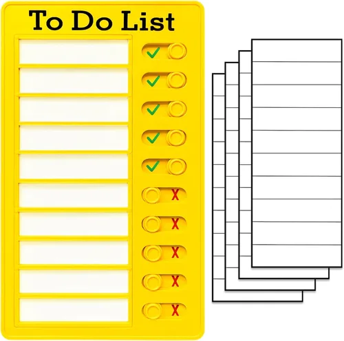 Vista 7 de Tabla de tareas para niños, lista de tareas, tabla de rutina diaria y lista de verificación de planificación y tabla de planificación portátil