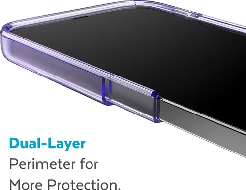 Vista 7 de Speck - Funda transparente para iPhone 15 Plus y 14 Plus, delgada, construida para MagSafe, resistente a los arañazos y protección contra caídas