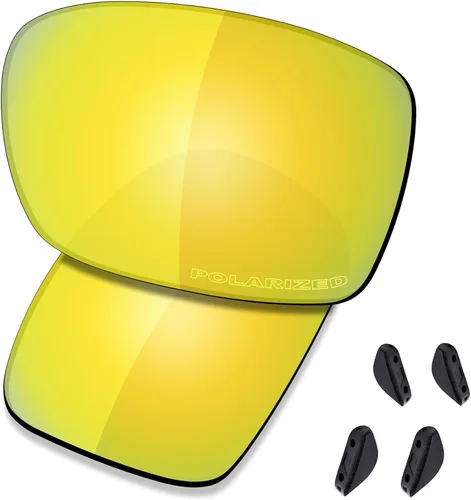Vista 18 de SAUCER Lentes de repuesto prémium para gafas de sol Oakley Turbine OO9263 polarizado oro de 24 quilates