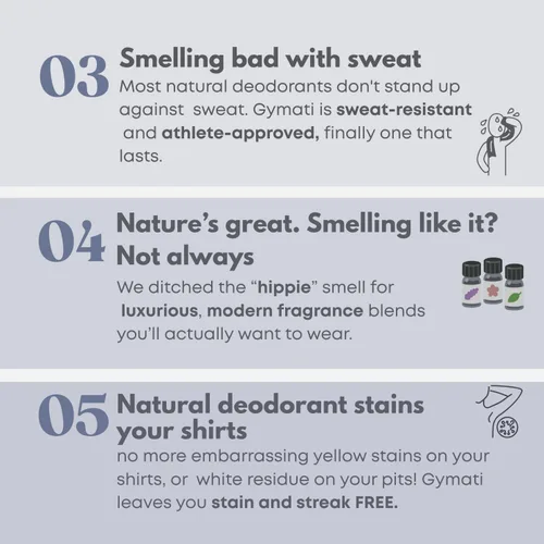 Vista 8 de Gymati Desodorante corporal natural en aerosol sin aluminio, unisex, paquete de 2