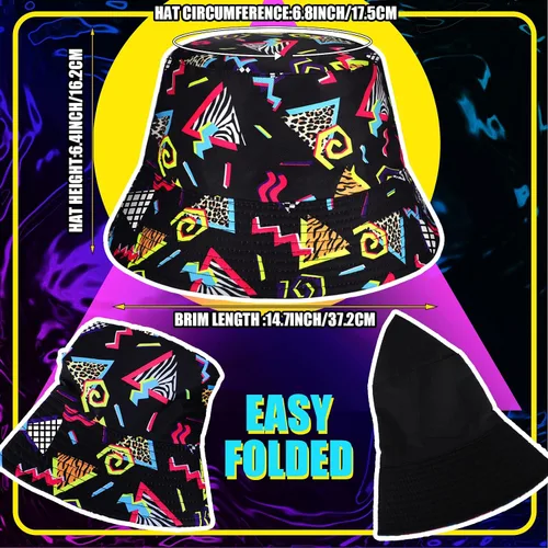 Vista 4 de Conjunto de 2 piezas de camisa y pantalones cortos retro de los años 80 y 90 con sombrero, trajes de playa hawaianos para hombres, fiesta
