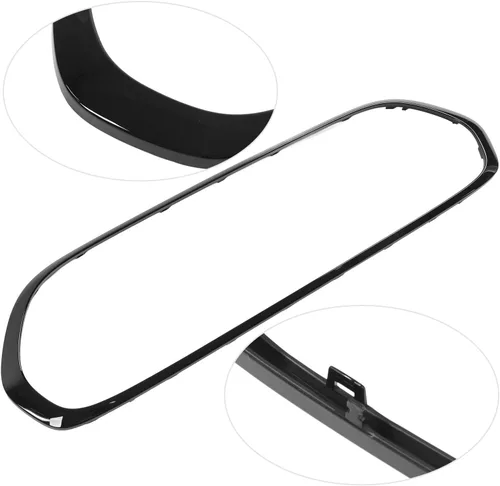 Vista 7 de Aramox Rejilla de parachoques delantero Surround Cover Trims Gloss Black Reemplazo para Mini F55 F56 F57 One S JCW 2014 UP