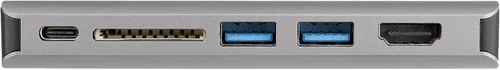 Vista 4 de StarTech.com Adaptador multipuerto USB C – Mini base de viaje USB-C con HDMI 4K o VGA de 1080p – 3 concentradores USB 3.0, SD, GbE, audio, 100 W PD