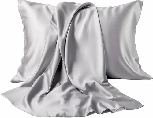 Vista 9 de Funda de almohada de satén para cabello y piel, fundas de almohada más suaves que la seda para cabello y piel, refrescante, sueño de belleza, fundas