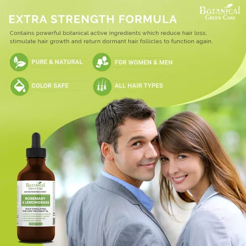 Vista 3 de Aceite para el cabello de romero y citronela, aceite de romero para mujeres y hombres, suero para el crecimiento del cabello. Fabricado en Estados