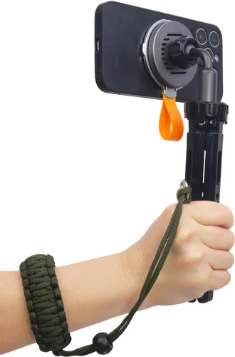 Vista 4 de Correa de muñeca para cámara Paracord con tornillo para Insta 360 X3, Ace Pro, cámaras réflex digitales, palos de selfie