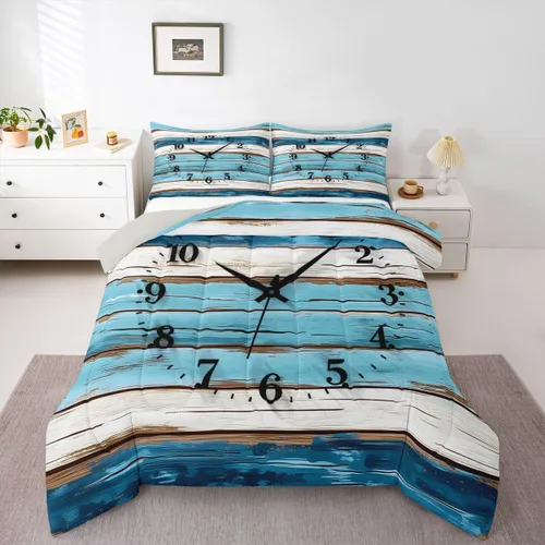Vista 48 de Erosebridal Juego de edredón de ancla náutica, juego de ropa de cama con brújula oceánica, tamaño individual para niños, adolescentes y adultos