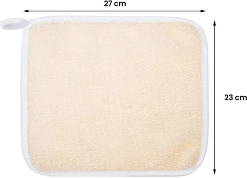 Vista 2 de Tatuo 5 paños exfoliantes para el rostro y el cuerpo, tejido de toalla para el baño, exfoliante, masaje, paño de baño para mujeres y hombres, 10.63