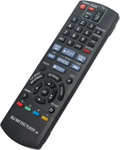 Vista 2 de New IR6 Replaced Remote fit for Panasonic Blu-Ray Disc Player N2QAYB000575 DMP-BD75 DMP-BD755 DMP-BD755P DMP-BD75P DMP-BD75PC DMP-MST60 DMP-MS10