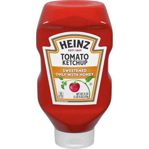 Vista 15 de Heinz Ketchup de tomate mezclado con chipotle, botella exprimible de 14 onzas