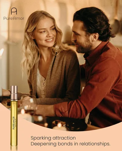 Vista 5 de PUREAMOR - Perfumes de feromonas para mujer, aceite de café vainilla de larga duración, sin alcohol, Eau de Parfum para mujer, talla Trave, ideal