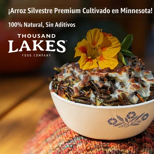 Vista 8 de Thousand Lakes Arroz silvestre cultivado en Minnesota - 15 onzas 100% arroz salvaje Todo natural