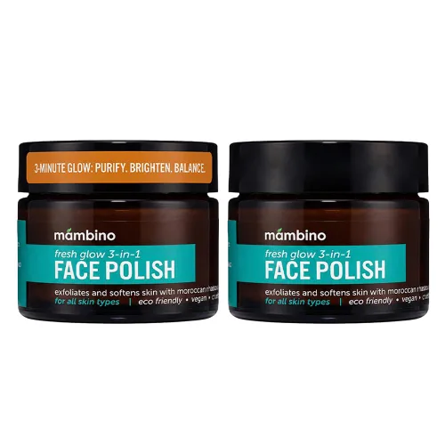 Vista 8 de Mambino Organics Fresh Glow - Exfoliante facial 3 en 1, limpiador facial exfoliante y limpiador facial para un cuidado suave de la piel, exfoliante