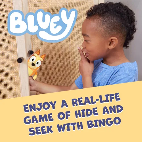 Vista 2 de Bluey Game Hide and Seek Electronic Bingo Figure, Interactive Figurine Toys