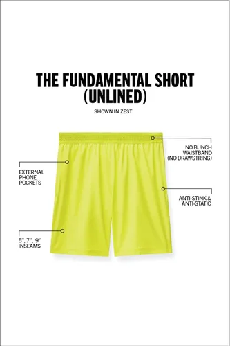Vista 6 de Fabletics Pantalón corto The Fundamental para hombre, entrenamiento, correr, entrenamiento, gimnasio, yoga, ultraligero, atlético