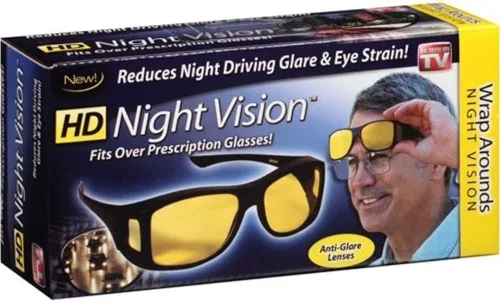 Vista 2 de HD visión nocturna envolver alrededor de gafas