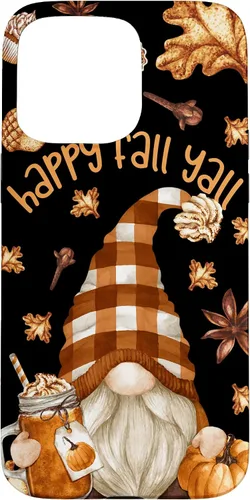Vista 28 de Funda para iPhone 16 con diseño de especias de calabaza con diseño de gnomo de otoño