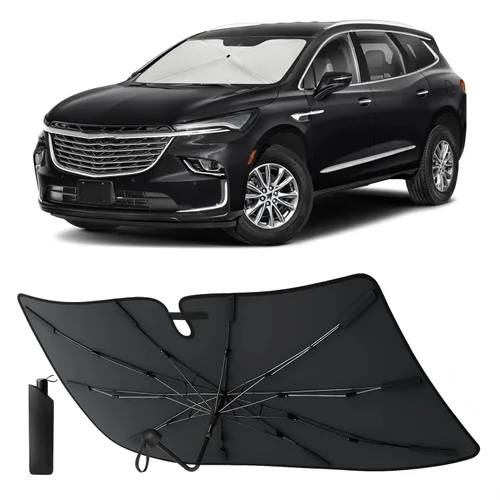 Vista 47 de EcoNour Parasol plegable para parabrisas de Mazda 3 2014-2016 2017 2018, parasol para ventana delantera de automóvil, protección UV, bloqueador