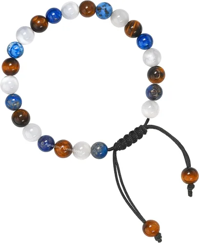 Vista 56 de Pulsera del zodiaco de cristales curativos