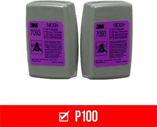 Vista 2 de 3M 7093, P100, 1 par de filtros 7023 por paquete