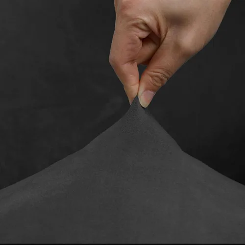 Vista 3 de N/A - Juego de 2/4 fundas de terciopelo para silla con respaldo de ala, resistente, extraíble, lavable, reutilizable, funda protectora sin brazos